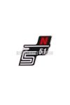 OEM Standard Logo fólia, matrica S51 N piros, Simson S51