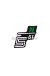 logo foil / sticker S51 N green for Simson S51