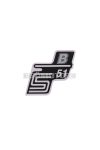 logo foil / sticker S51 B silver for Simson S51