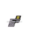 logo foil / sticker S51 B yellow for Simson S51