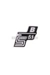 logo foil / sticker S51 B white for Simson S51