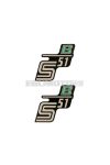 logo foil / sticker S51 B black-light-green 2 pieces for Simson S51