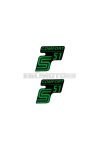 logo foil / sticker S51 Comfort black-green 2 pieces for Simson S51