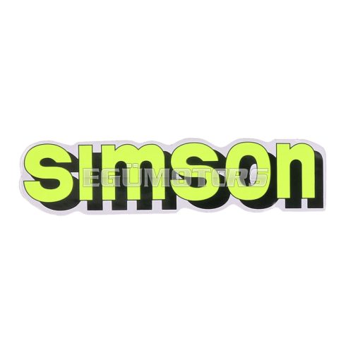 OEM Standard  Logo fólia, matrica tank neonsárga-fekete, Simson S51