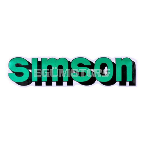 OEM Standard Logo fólia, matrica tank zöld-fekete, Simson S51