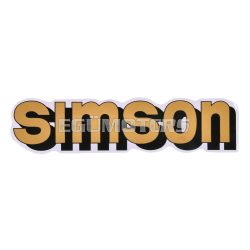 logo foil / sticker tank gold, black for Simson S51