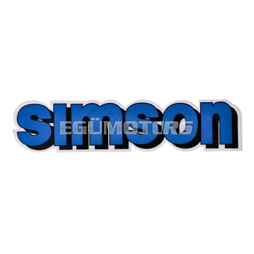 OEM Standard Logo fólia, matrica tank kék-fekete, Simson S51