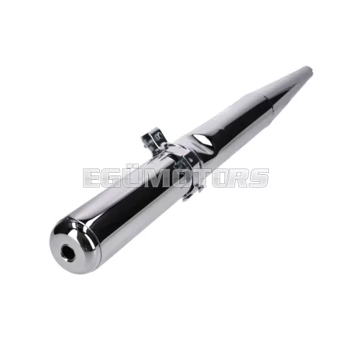 OEM Standard kipufogó krómozott 28mm, Simson S51 Enduro, S70 Enduro