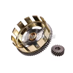   Tuning könnyű kuplungkosár 2. fokozat, 65/20 lánckerékkel, Simson S51, S53, S70, S83, SR50, SR80, KR51/2 Schwalbe