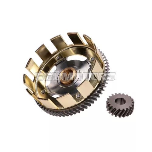 Tuning könnyű kuplungkosár 2. fokozat, 65/20 lánckerékkel, Simson S51, S53, S70, S83, SR50, SR80, KR51/2 Schwalbe