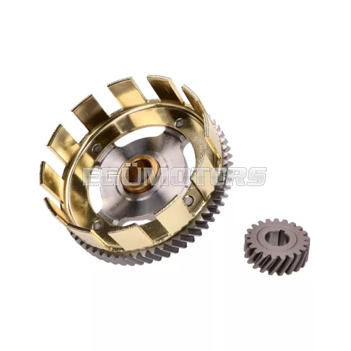 Tuning könnyű kuplungkosár 2. fokozat, 62/21 lánckerékkel, Simson S51, S53, S70, S83, SR50, SR80, KR51/2 Schwalbe