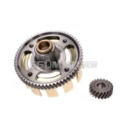 Tuning könnyű kuplungkosár 2. fokozat, 62/21 lánckerékkel, Simson S51, S53, S70, S83, SR50, SR80, KR51/2 Schwalbe