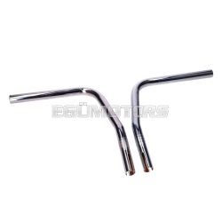 handlebar 2-parts chromed for Peugeot 103, MVL, Vogue