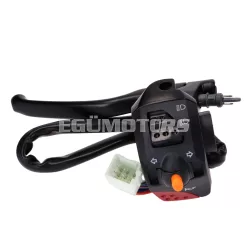   Kapcsolóegység fékkar rögzítéssel, bal oldali, Peugeot Vivacity 2, Ludix (2006-ig)