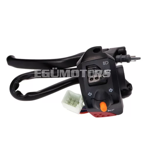 Kapcsolóegység fékkar rögzítéssel, bal oldali, Peugeot Vivacity 2, Ludix (2006-ig)