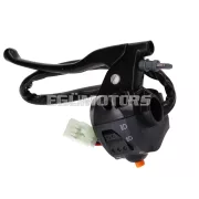 Kapcsolóegység fékkar rögzítéssel, bal oldali, Peugeot Vivacity 2, Ludix (2006-ig)