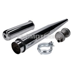   resonance exhaust pipe 28mm chrome for Simson S50, S51, S53, S70, S83, SR50, SR80, KR51/2 Schwalbe