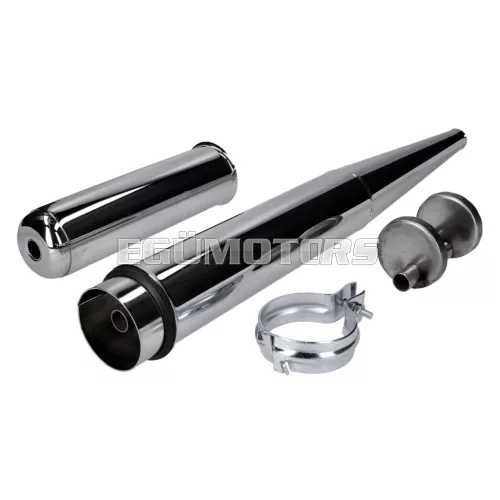 Rezonancia kipufogócső 28mm krómozott, Simson S50, S51, S53, S70, S83, SR50, SR80, KR51/2 Schwalbe