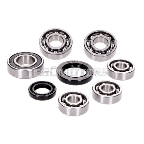 gearbox bearing set w/ oil seals for Kymco horizontal SF10, SYM horizontal