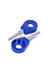 chain tensioner set aluminum blue anodized 12mm