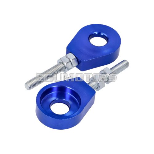 chain tensioner set aluminum blue anodized 12mm