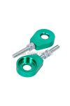 chain tensioner set aluminum green anodized 12mm