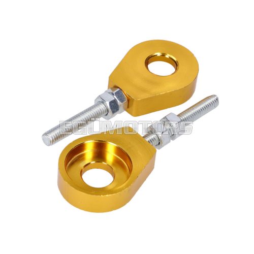 101 Octane Láncfeszítő készlet, arany anódizált alumíniumból, 12 mm