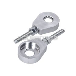 chain tensioner set aluminum silver anodized 12mm