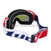 MX szemüveg LUC1 Team fehér / piros - irídiumkék