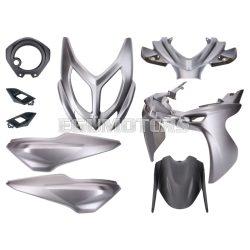   fairing kit black / grey, matt 9-piece for Yamaha Aerox, MBK Nitro 50cc 2013-