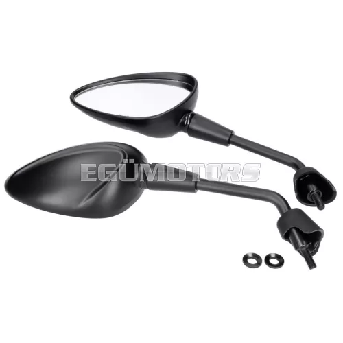 101 Octane tükör készlet M8, matt fekete, Vespa GTS HPE, Sprint, Primavera