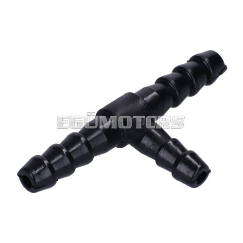 fuel hose T-piece / T-fitting black 6mm