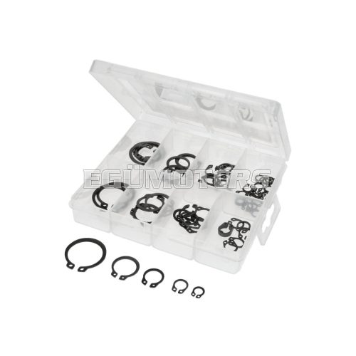 shaft circlip / snap ring assortment external 6-25mm 64-piece