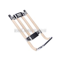   luggage rack chromed, beige for Simson KR51/1, KR51/2, SR4-2, SR4-3, SR4-4 Schwalbe, Star, Habicht, Sperber