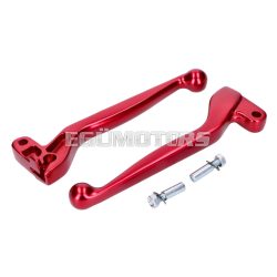   clutch and brake lever set ALU anodized red for Simson S50, S51, S53, S70, S83, SR50, SR80