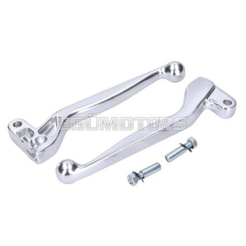 clutch and brake lever set ALU anodized, silver color for Simson S50, S51, S53, S70, S83, SR50, SR80