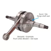 Főtengely Rito (régi típus), Puch Maxi E50