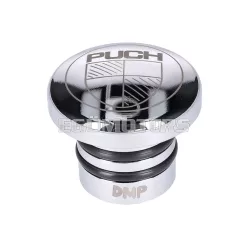   Benzintank sapka, acél, polírozott, Puch logóval, Puch Maxi S / N