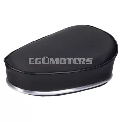   OEM Standard nyereg / ülés, fekete, króm díszítéssel, 22mm-es bilincs, mopedhez