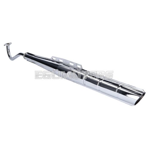 exhaust 18mm chromed original look for Puch Maxi