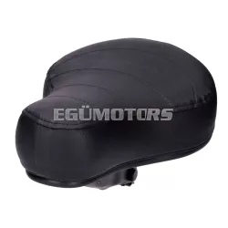   OEM Standard nyereg / ülés lapos, 60mm, steppelt fekete, Puch, Kreidler, Zündapp, Hercules, Vespa, Tomos, MBK