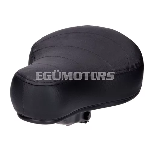 OEM Standard nyereg / ülés lapos, 60mm, steppelt fekete, Puch, Kreidler, Zündapp, Hercules, Vespa, Tomos, MBK