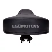OEM Standard nyereg / ülés lapos, 60mm, steppelt fekete, Puch, Kreidler, Zündapp, Hercules, Vespa, Tomos, MBK