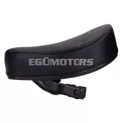 OEM Standard nyereg / ülés lapos, 60mm, steppelt fekete, Puch, Kreidler, Zündapp, Hercules, Vespa, Tomos, MBK