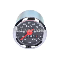   Sebességmérő 100 km/h, 48 mm, fekete, Simson, Herkules = 37859