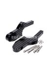 pillion footpeg adapter set aluminum CNC matt black for Vespa GT, GTS, GTV