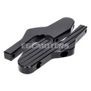 Utas lábtartó adapter szett, alumínium, CNC, matt fekete, Vespa GT, GTS, GTV