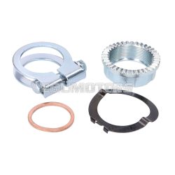   exhaust manifold mounting part set 32mm 4-part for Simson S50, S51, S53, S70, S83, SR50, SR80