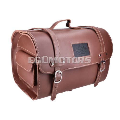 leather case brown approx. 26 liters 38x27x26 for Vespa / LML