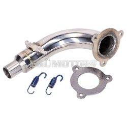 exhaust manifold open, stainless steel for Rieju MRT Euro5